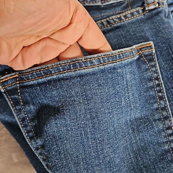 Old Navy Men Slim Fit Jeans 36×34 Dark Blue Washed - Picture 12 of 16